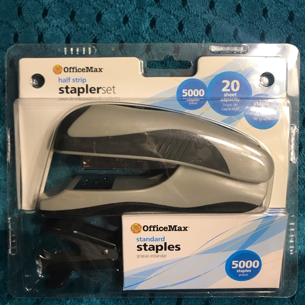 officemax half strip stapler set